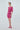 Kayık Yaka Çizgili Pembe Crop Top