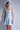 U Yaka Desenli Mavi Crop Top - Join Us