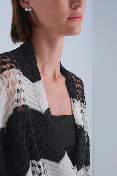 Ajurlu Kuşaklı Multi Kimono Hırka - Join Us