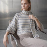 Atkı Detaylı Çizgili Multi Triko Kazak - Join Us