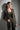 Atkı ve Broş Detaylı Bol Kesim Yeşil Triko Blazer Ceket - Join Us