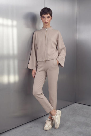 Beli Kordonlu Cepli Bej Triko Pantolon - Join Us