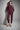 Beli Kordonlu Cepli Bordo Triko Pantolon - Join Us