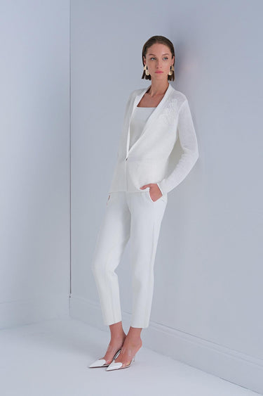 Beli Kordonlu Cepli Ekru Pantolon - Join Us