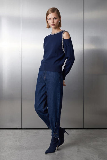 Çift Düğmeli Paça Detaylı Barrel Fit Jean - Join Us
