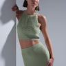 Halter Yaka Yeşil Crop Top - Join Us