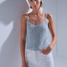 Sim Detaylı Mavi Crop Top - Join Us